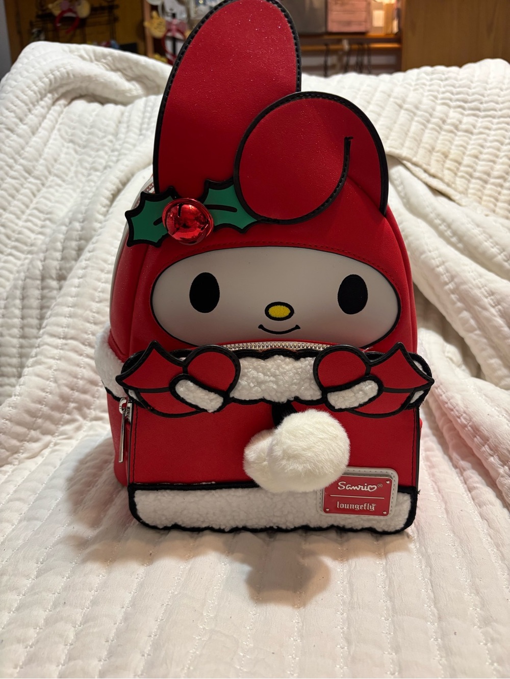 Loungefly Red My Melody Holiday Mini Backpack